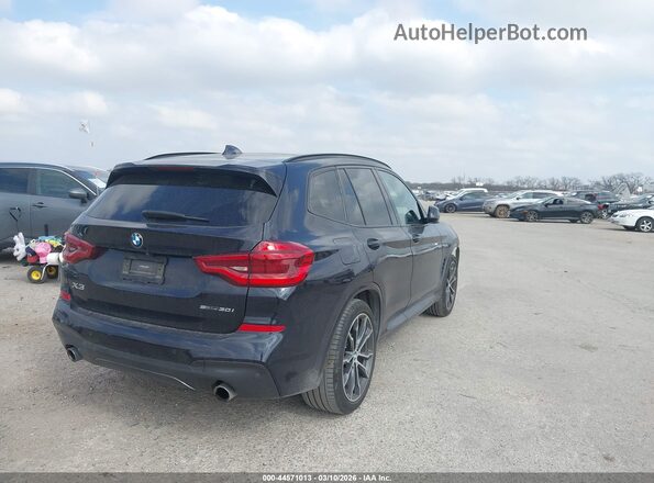 5UXTY3C05M9D71242 2021 BMW X3 Black Հետևի աջ