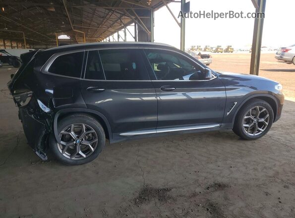 5UXTY3C05M9E76878 2021 BMW X3 Black 
