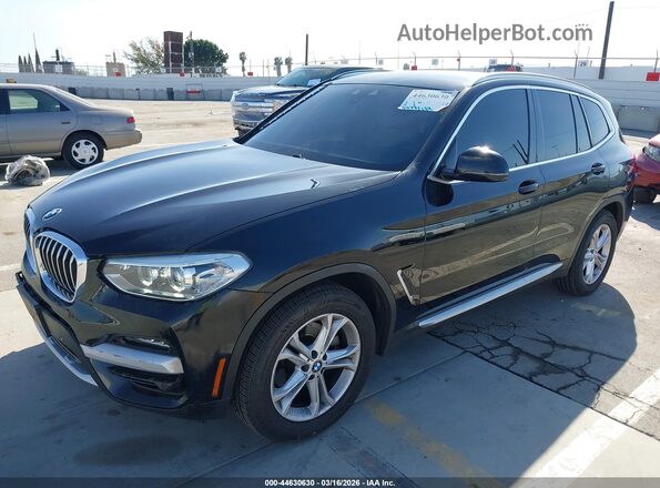 5UXTY3C05M9G56376 2021 BMW X3 Black Przód lewy