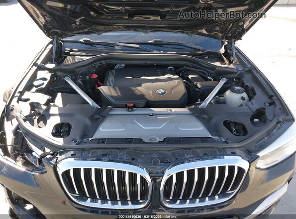 5UXTY3C05M9G56376 2021 BMW X3 Black Widok z tyłu