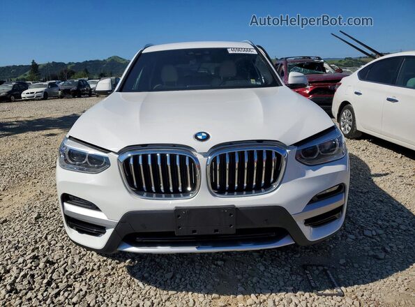 5UXTY3C08M9D82087 2021 BMW X3 White 