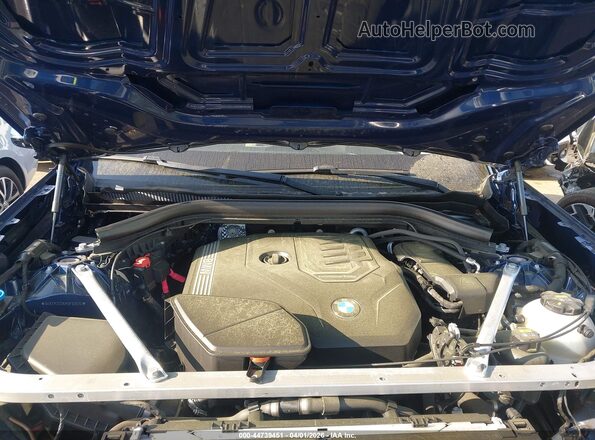 5UXTY3C0XM9F93615 2021 BMW X3 Blue Vista trasera