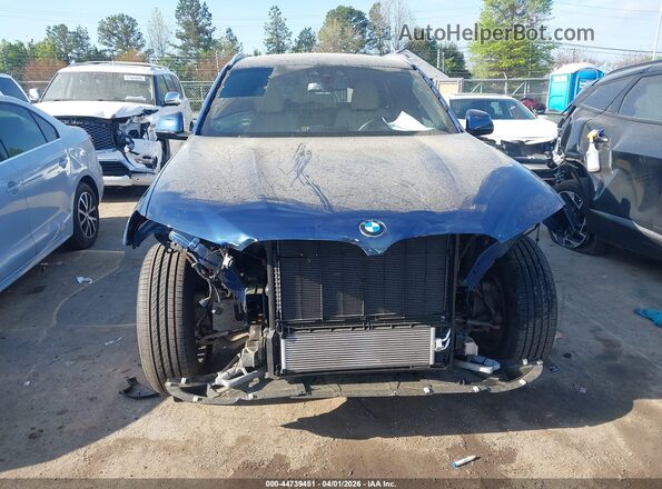5UXTY3C0XM9F93615 2021 BMW X3 Blue Vista interior trasera