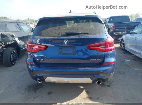 5UXTY3C0XM9F93615 2021 BMW X3 Blue 