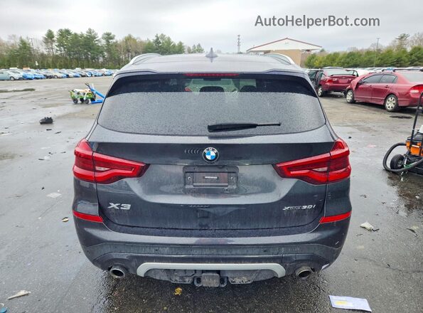 5UXTY5C05M9F02164 2021 BMW X3 Gray Widok z tyłu