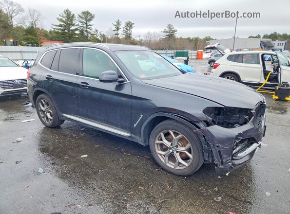 5UXTY5C05M9F02164 2021 BMW X3 Gray Przód prawy