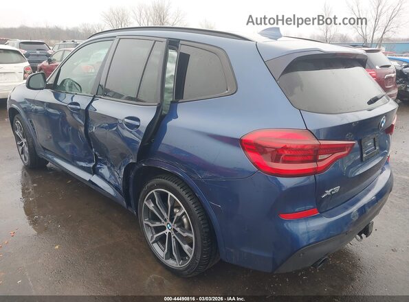 5UXTY5C07M9E47636 2021 BMW X3 Blue Задня ліва чверть