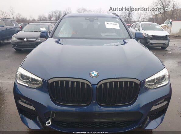 5UXTY5C07M9E47636 2021 BMW X3 Blue Вид щитка приладів