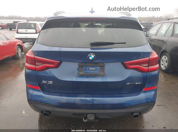 5UXTY5C07M9E47636 2021 BMW X3 Blue 