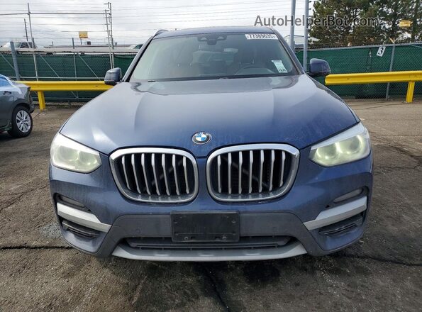 5UXTY5C0XM9E76970 2021 BMW X3 Blue 