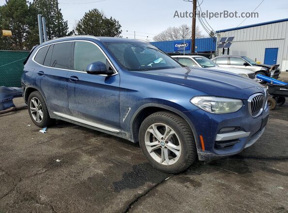 5UXTY5C0XM9E76970 2021 BMW X3 Blue 