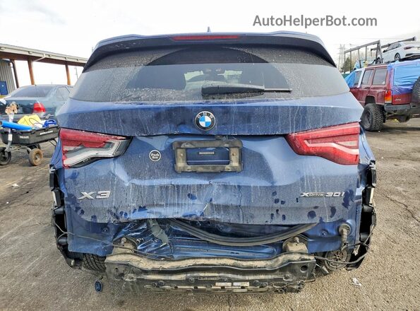 5UXTY5C0XM9E76970 2021 BMW X3 Blue 