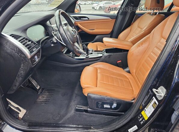 5UXTY9C0XM9F31053 2021 BMW X3 Black Vista interior delantera
