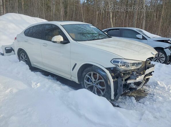 5UXUJ3C57KLG53483 2019 BMW X4 Белый Передняя правая четверть