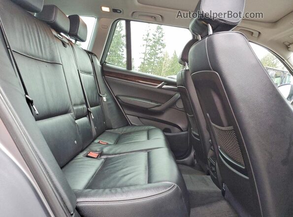 5UXWX7C57H0U39969 2017 BMW X3 Gray Rear interior view