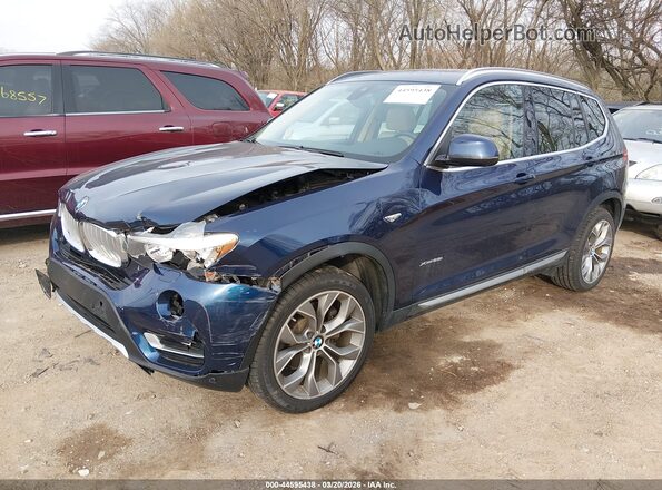 5UXWX9C31H0W79917 2017 BMW X3 Blue 
