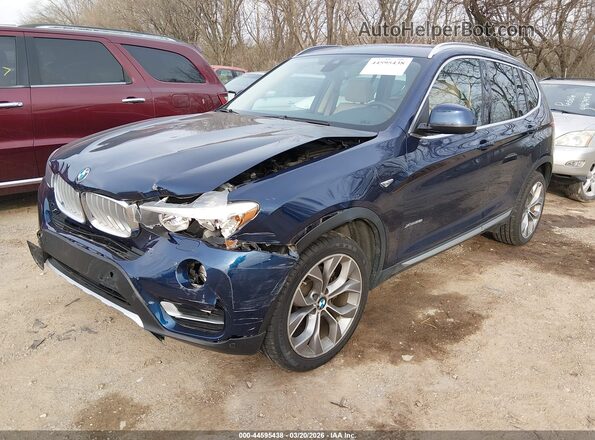 5UXWX9C31H0W79917 2017 BMW X3 Blue 