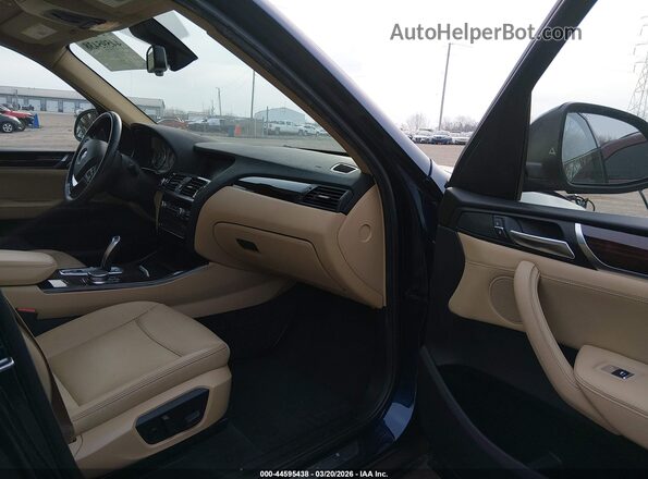 5UXWX9C31H0W79917 2017 BMW X3 Blue 