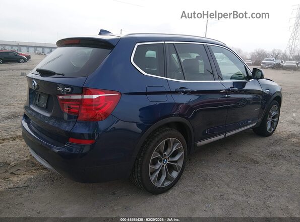 5UXWX9C31H0W79917 2017 BMW X3 Blue 