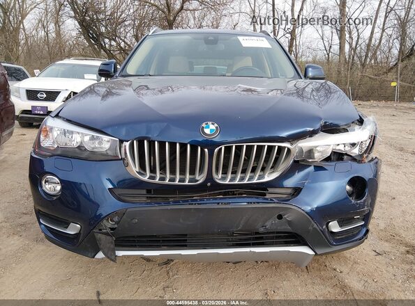 5UXWX9C31H0W79917 2017 BMW X3 Blue 