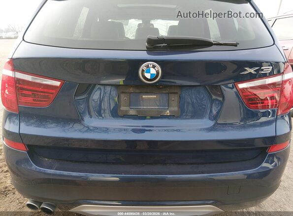 5UXWX9C31H0W79917 2017 BMW X3 Blue 