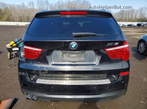 5UXWX9C34H0T16091 2017 BMW X3 Black Вид ззаду