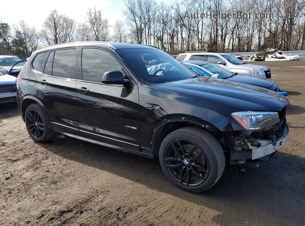 5UXWX9C34H0T16091 2017 BMW X3 Black Передня права чверть