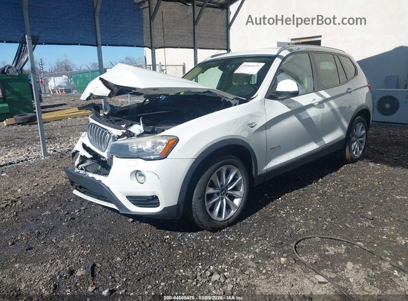 5UXWX9C51G0D71603 2016 BMW X3 Белый Передняя левая четверть