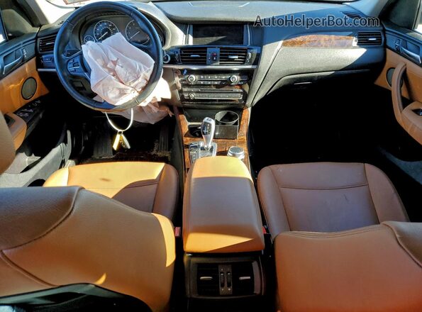 5UXWX9C52H0T13689 2017 BMW X3 White Dashboard view