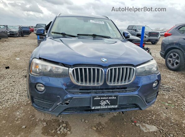 5UXWX9C53G0D74986 2016 BMW X3 Blue Front view