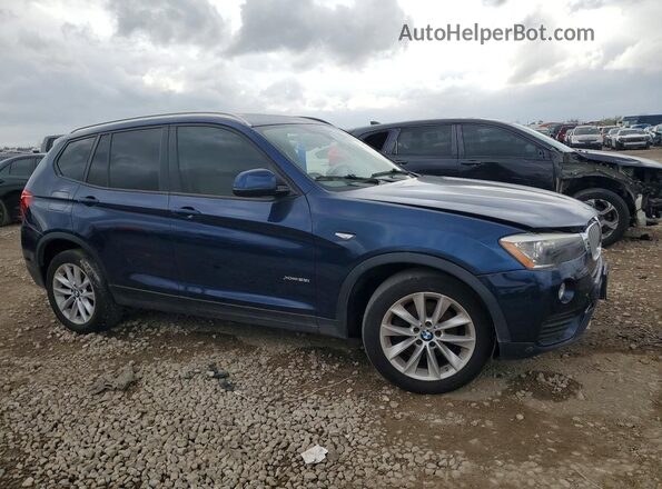 5UXWX9C53G0D74986 2016 BMW X3 Blue Front right