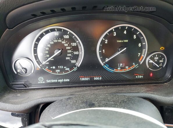5UXWX9C53G0D74986 2016 BMW X3 Blue Instrument cluster view