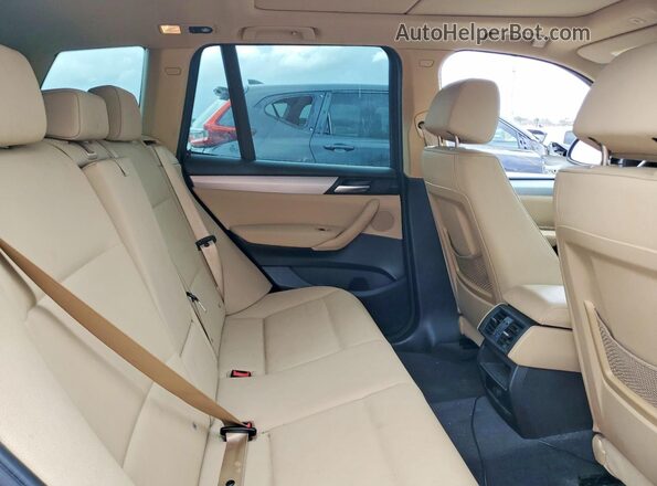 5UXWX9C53G0D74986 2016 BMW X3 Blue Rear seats view