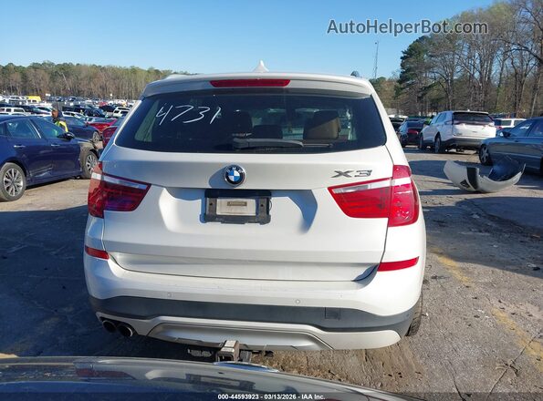 5UXWX9C59G0D84731 2016 BMW X3 White 