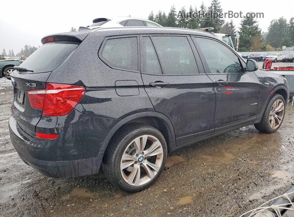 5UXWX9C5XG0D70725 2016 BMW X3 Black Rear right