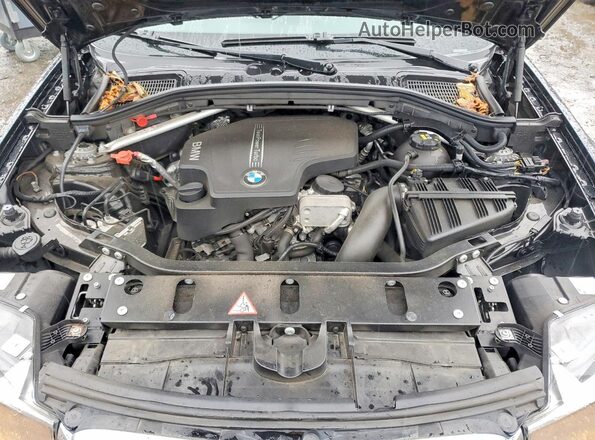 5UXWX9C5XG0D70725 2016 BMW X3 Black Engine compartment view