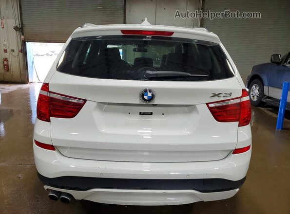 5UXWX9C5XG0D81255 2016 BMW X3 White Rear view