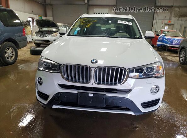 5UXWX9C5XG0D81255 2016 BMW X3 White Front view