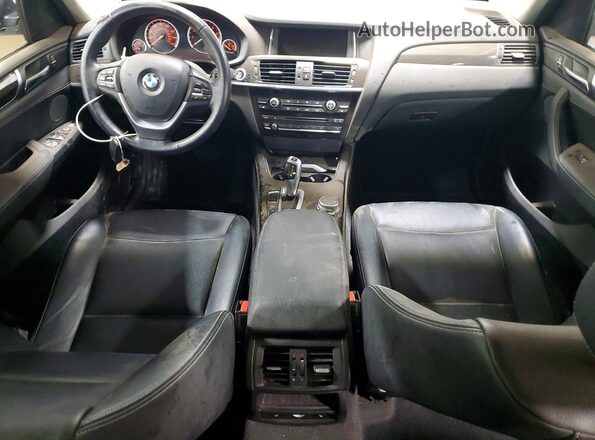 5UXWX9C5XG0D81255 2016 BMW X3 White Dashboard view