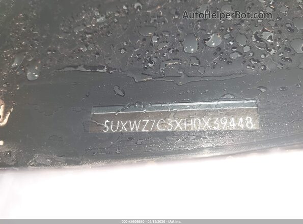 5UXWZ7C3XH0X39448 2017 BMW X3 Gray Engine compartment view