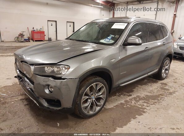 5UXWZ7C3XH0X39448 2017 BMW X3 Gray Front left