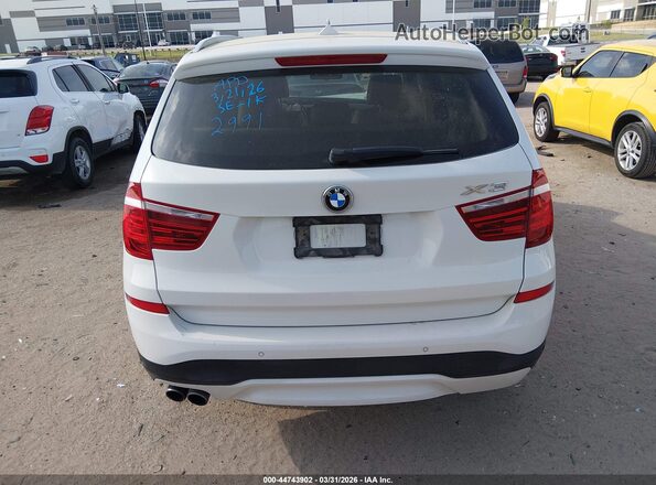 5UXWZ7C5XG0R32991 2016 BMW X3 White 