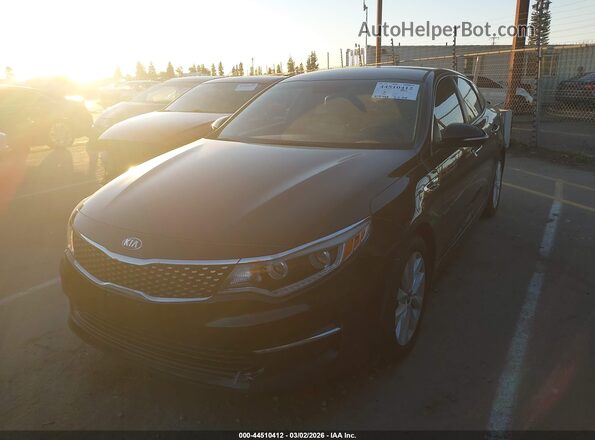 5XXGU4L35GG066570 2016 KIA OPTIMA Black Vista tres cuartos delantera izquierda