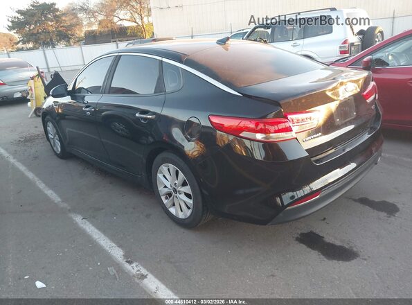 5XXGU4L35GG066570 2016 KIA OPTIMA Black Trasero izquierdo