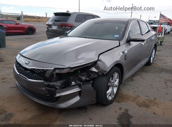 5XXGU4L39GG046998 2016 KIA OPTIMA Gray Front left