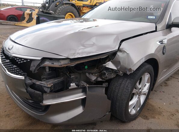 5XXGU4L39GG046998 2016 KIA OPTIMA Gray Front view