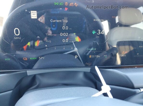 5XYAEFS56TG004747 2026 KIA EV9 Gray Вид щитка приладів