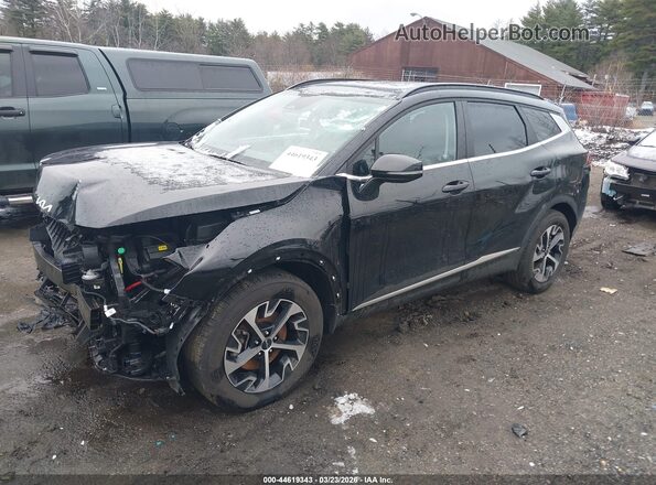 5XYK3CDF4SG311377 2025 KIA SPORTAGE Black წინა მარცხენა ხედი სამი მეოთხედიდან