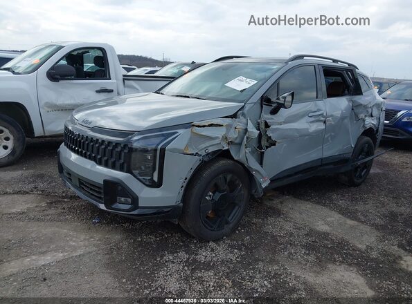 5XYK6CDF0TG370306 2026 KIA SPORTAGE Gray წინა მარცხენა ხედი სამი მეოთხედიდან