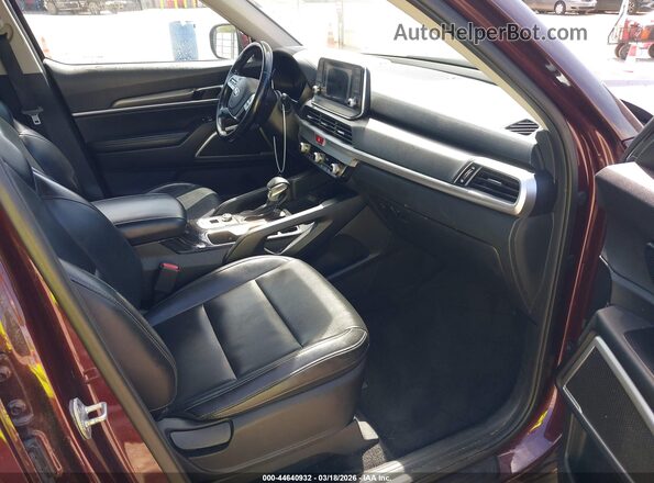 5XYP24HC0LG086066 2020 KIA TELLURIDE Burgundy Вид салону спереду
